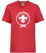 RED T-SHIRT FRONT (Squirrels) Mock Up with front print